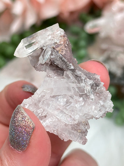 Colombian Pink Quartz Clusters