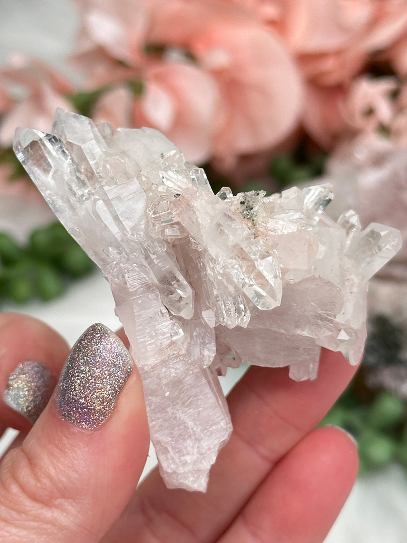 Colombian Pink Quartz Clusters