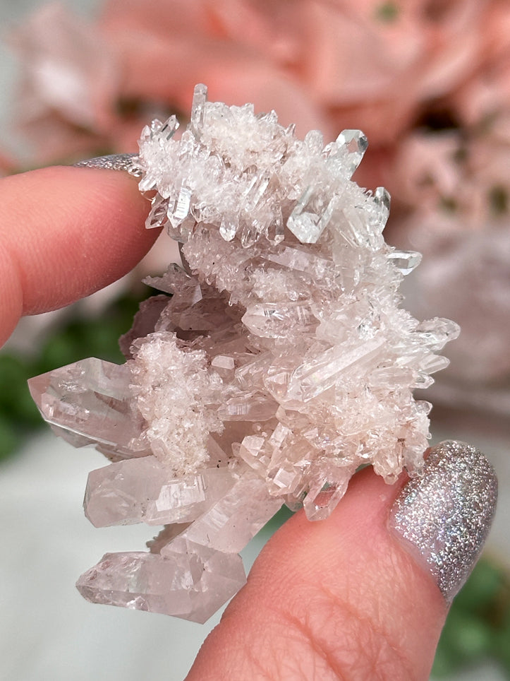 Colombian Pink Quartz Clusters