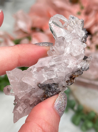 Colombian Pink Quartz Clusters