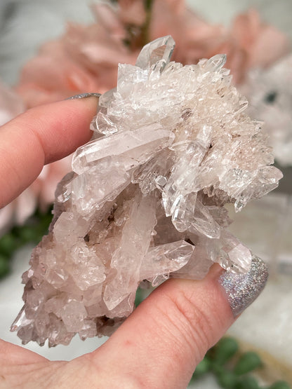 Colombian Pink Quartz Clusters