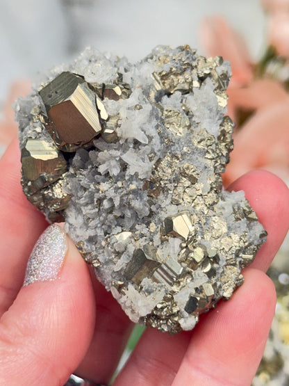 Peru Pyrite & Quartz Clusters