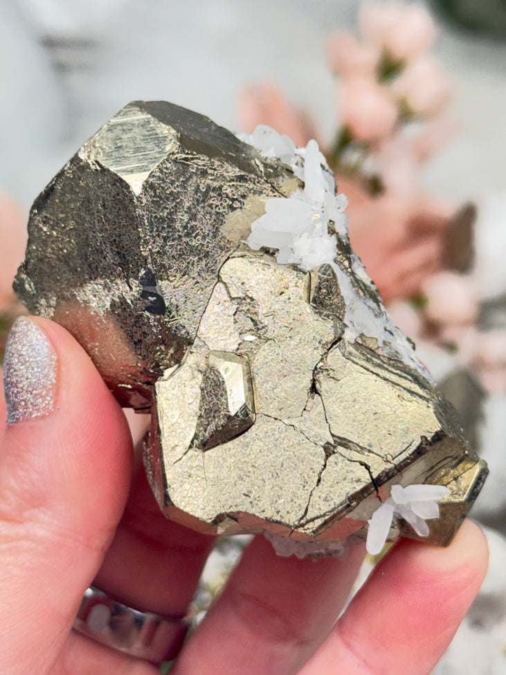 Peru Pyrite & Quartz Clusters