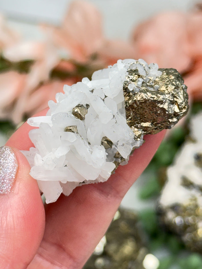 Peru Pyrite & Quartz Clusters