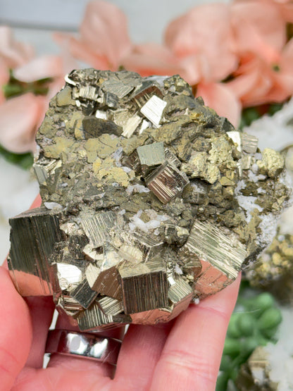 Peru Pyrite & Quartz Clusters