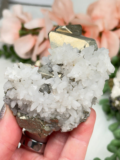 Peru Pyrite & Quartz Clusters