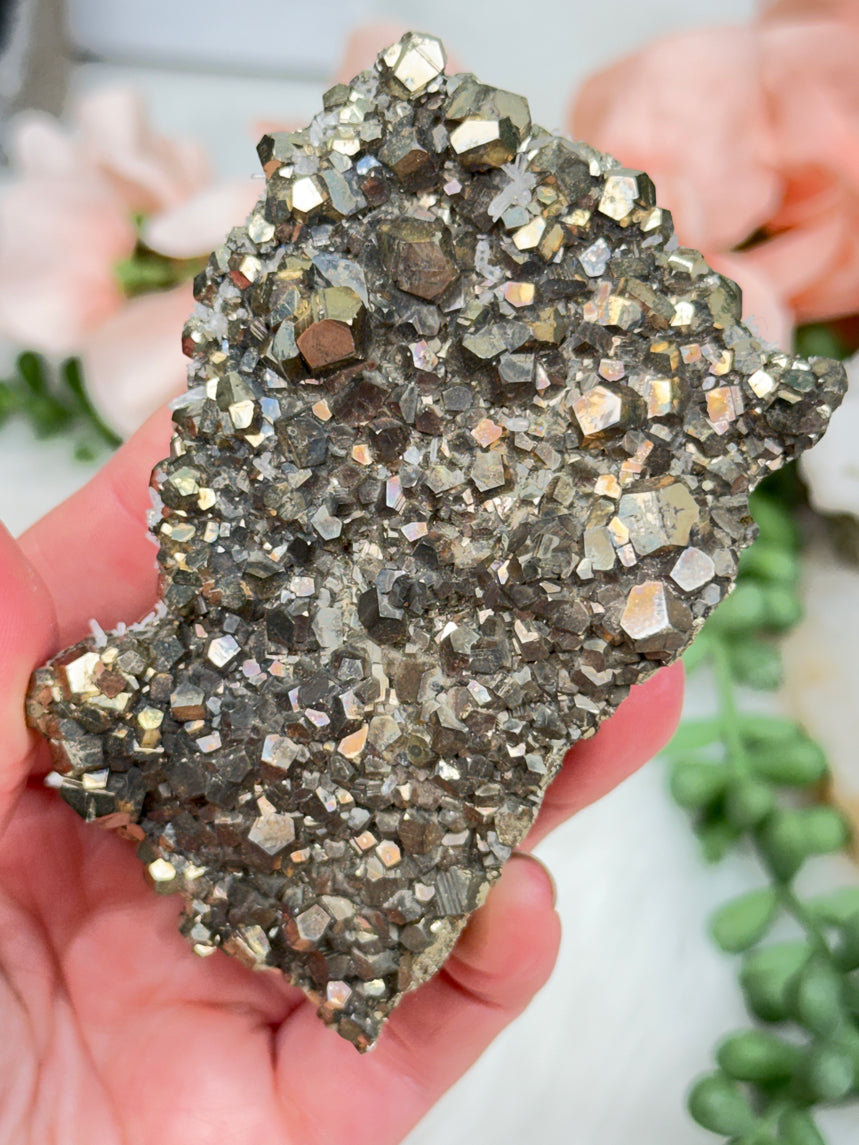 Peru Pyrite & Quartz Clusters