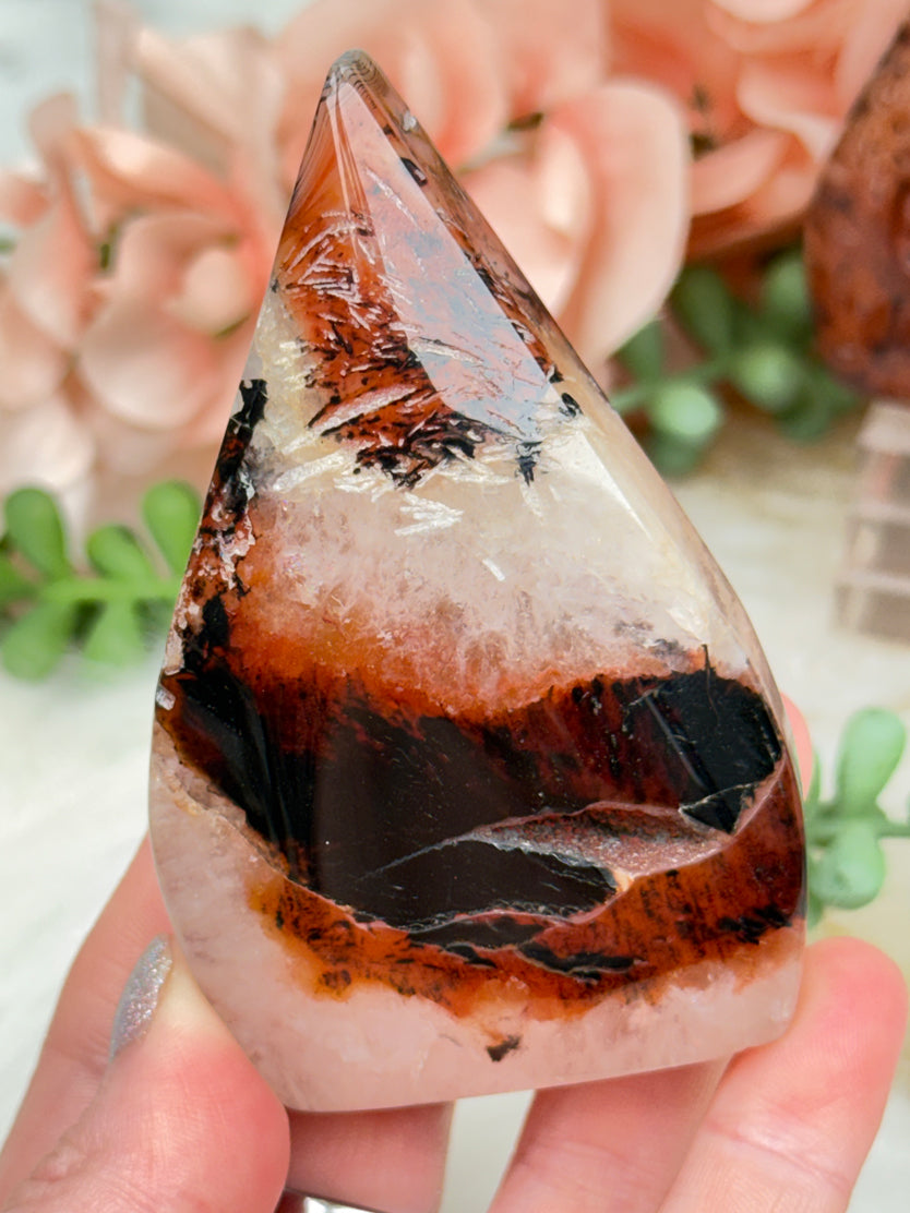 Orange Sardonyx Agate Flames