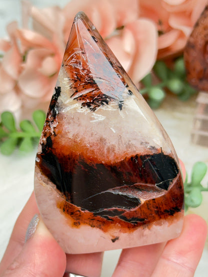 Orange Sardonyx Agate Flames