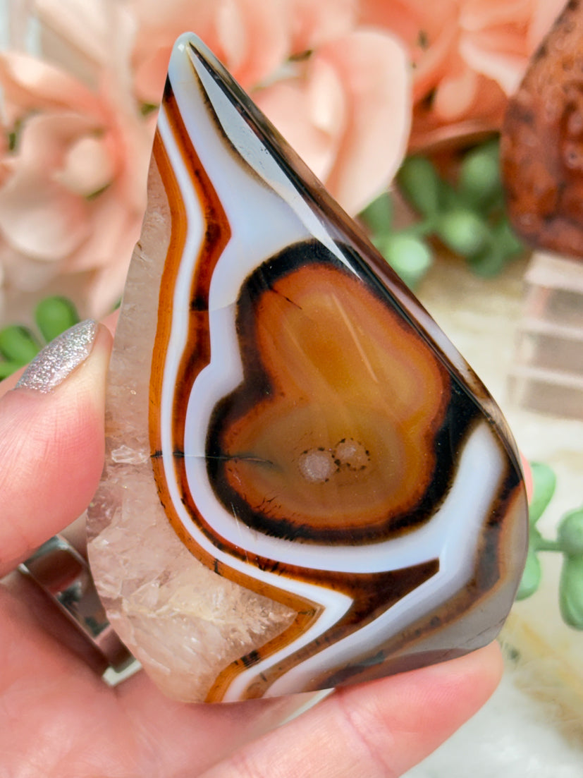 Orange Sardonyx Agate Flames