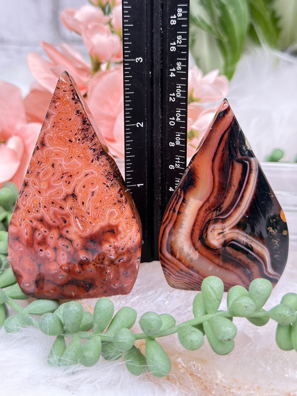 Orange Sardonyx Agate Flames