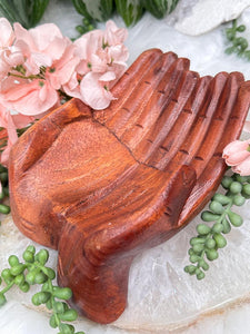 Contempo Crystals - indonesian-wood-hand-bowl - Image 5