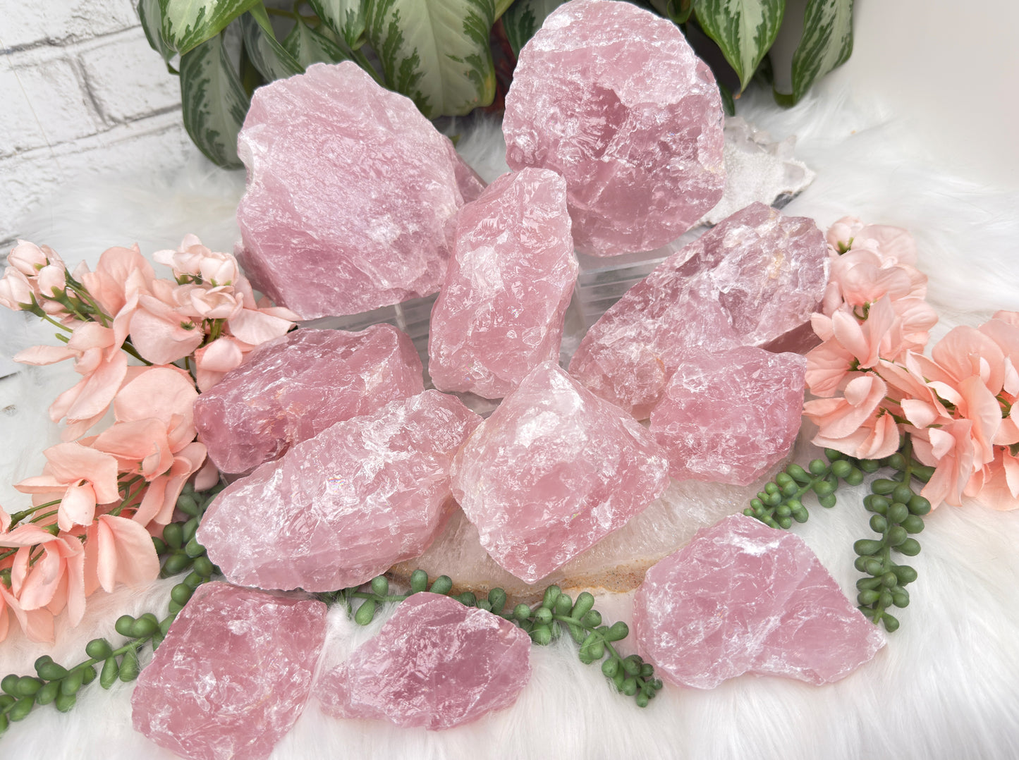 Large Raw Rose Quartz
