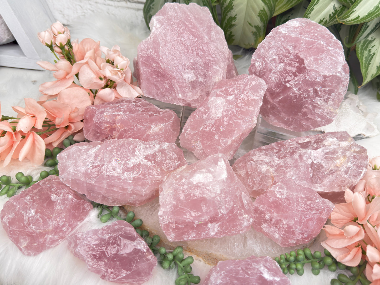 Large Raw Rose Quartz