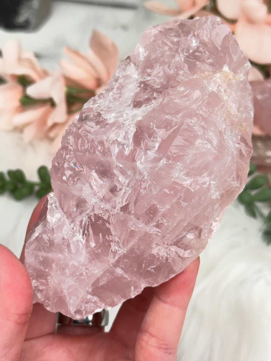 Large Raw Rose Quartz