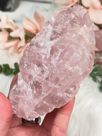 Large Raw Rose Quartz
