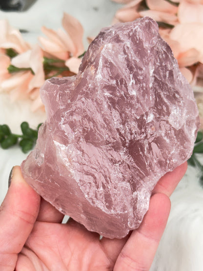 Large Raw Rose Quartz