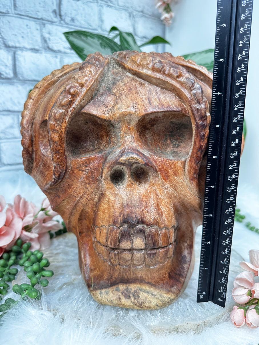 Indonesian Wood Skulls