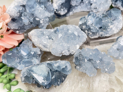 Blue Celestite Crystals