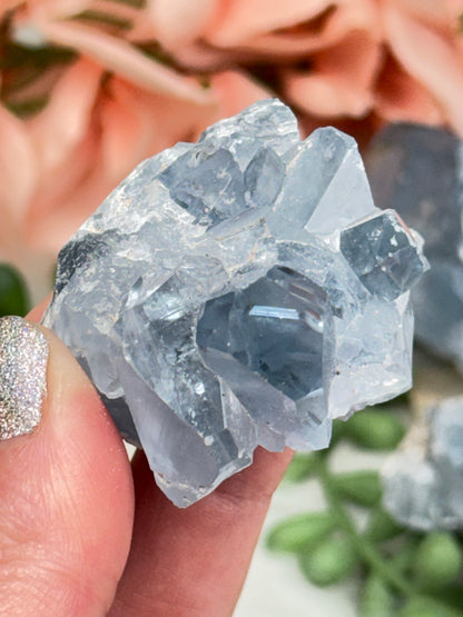 Blue Celestite Crystals