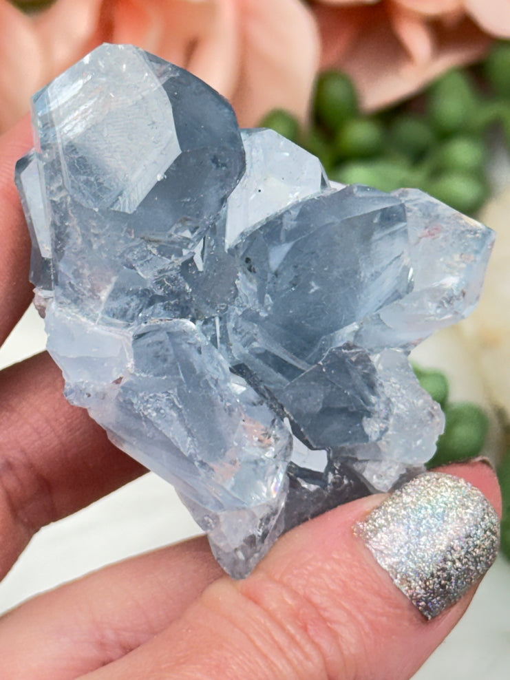 Blue Celestite Crystals