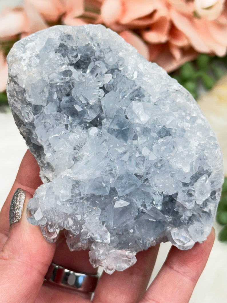Blue Celestite Crystals