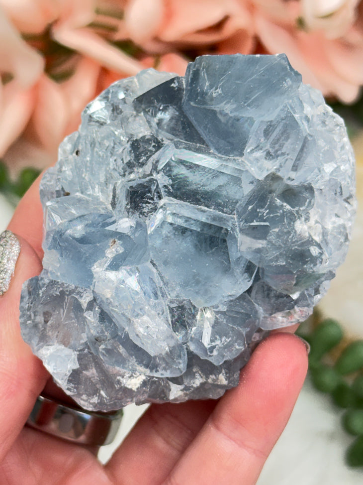 Blue Celestite Crystals