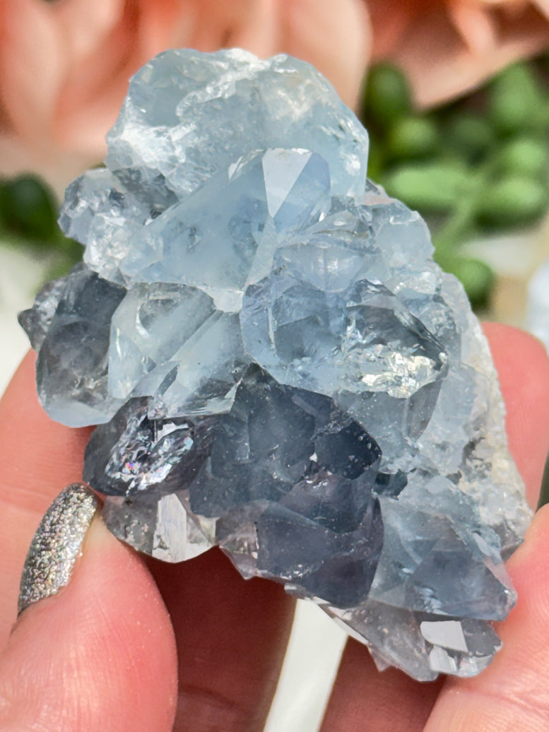 Blue Celestite Crystals