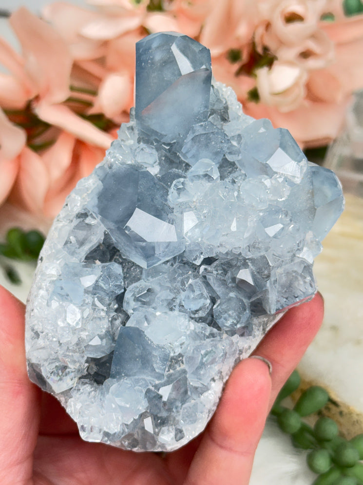 Blue Celestite Crystals