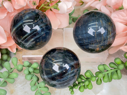 Blue Tiger Eye Spheres