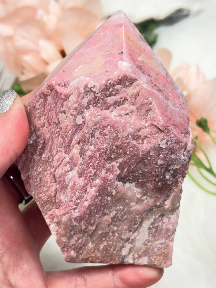 Pink Petrified Wood Points