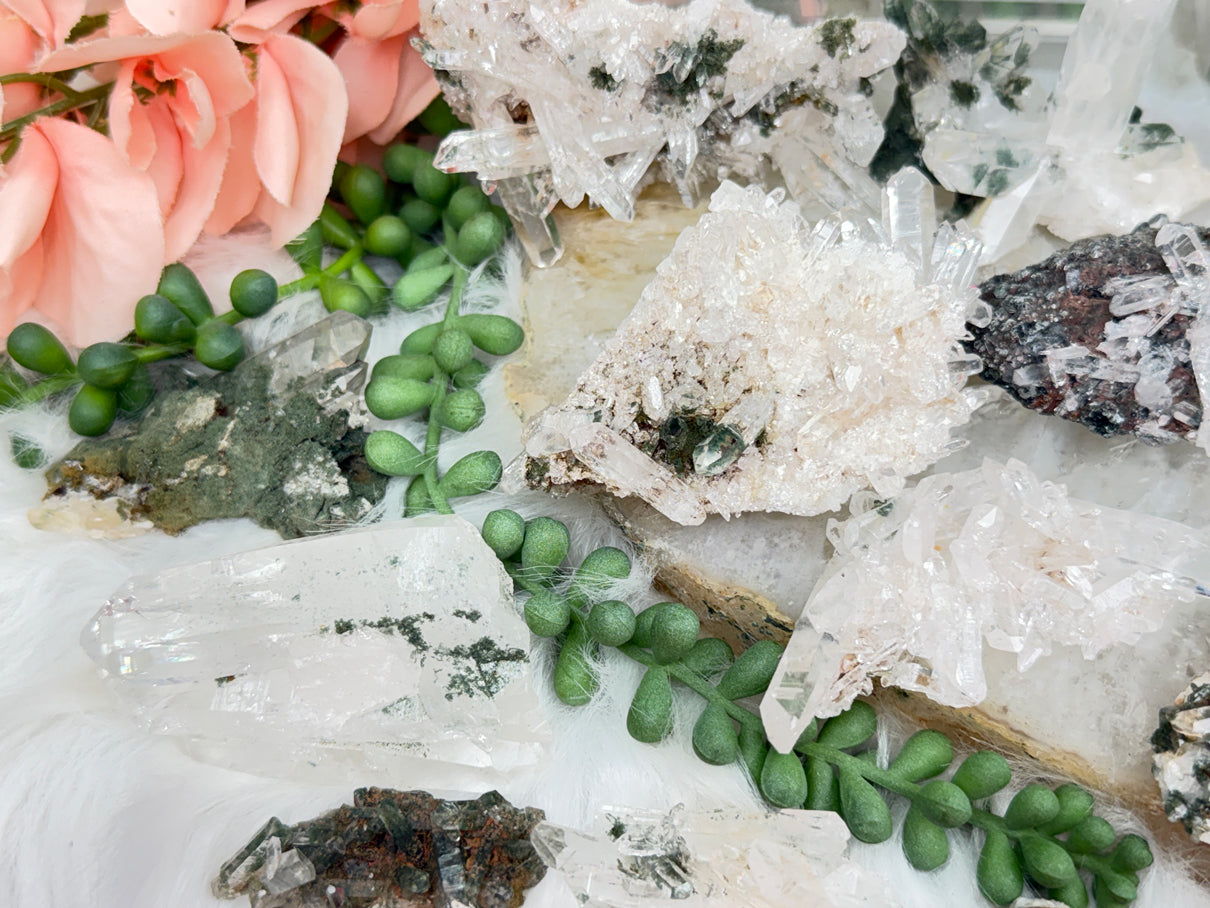 Green Chlorite Colombian Quartz
