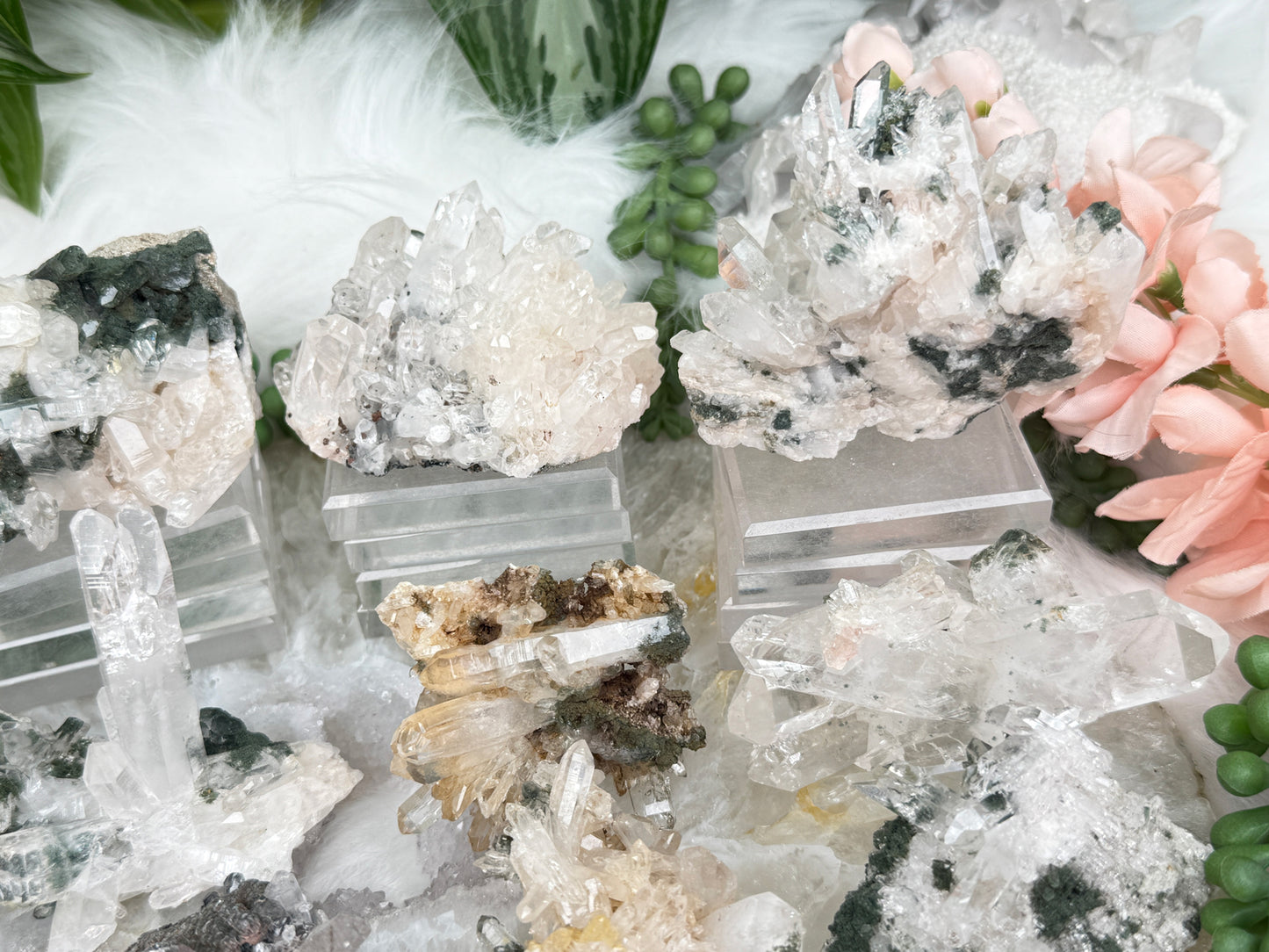 Green Chlorite Colombian Quartz
