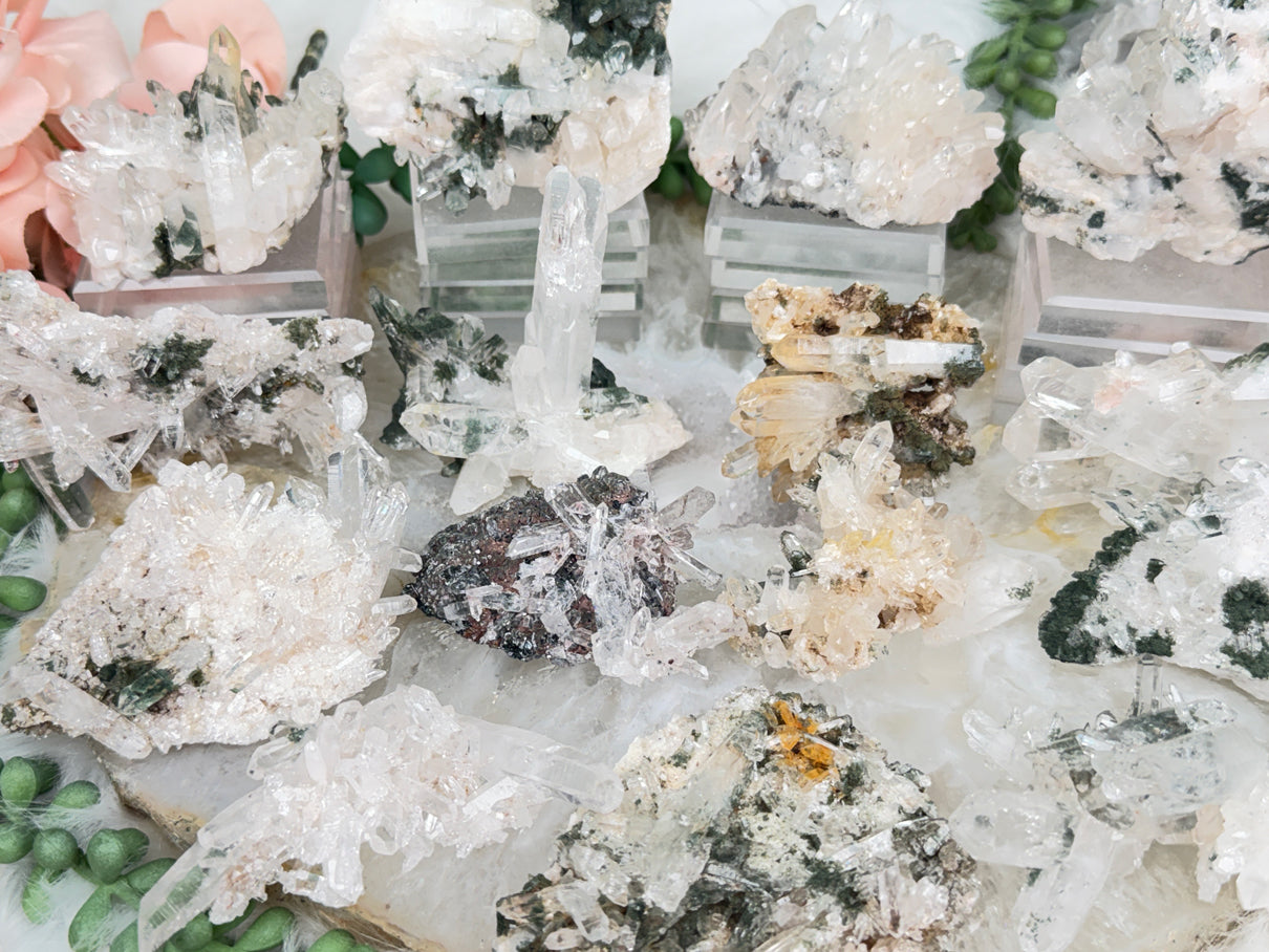 Green Chlorite Colombian Quartz