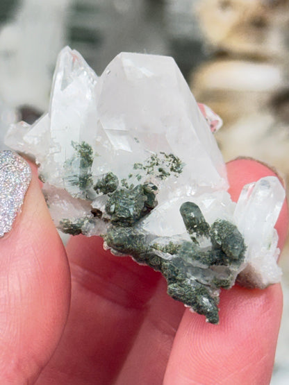 Green Chlorite Colombian Quartz
