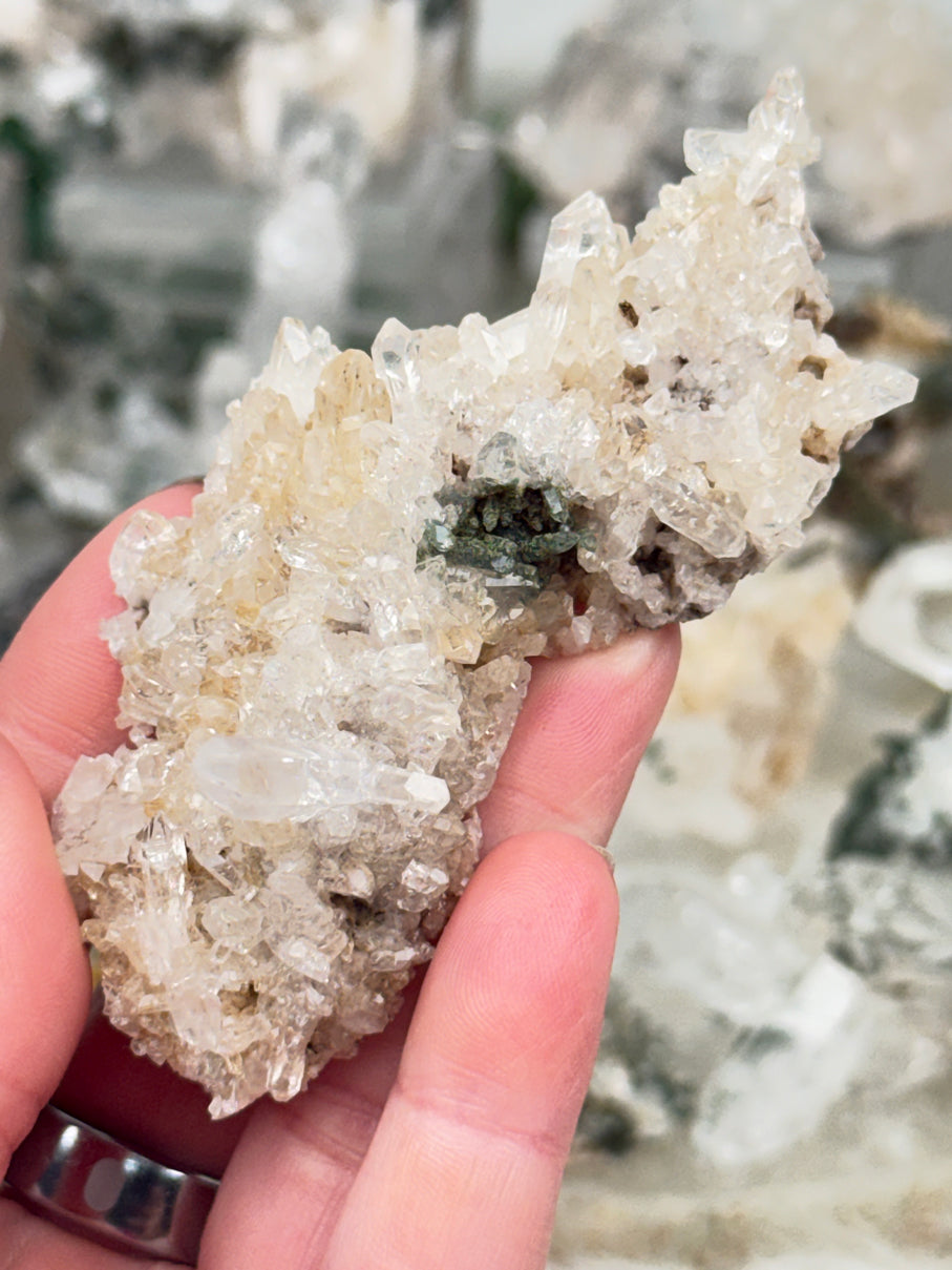 Green Chlorite Colombian Quartz