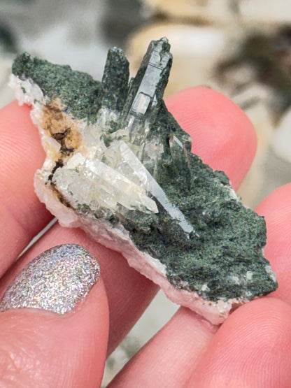 Green Chlorite Colombian Quartz