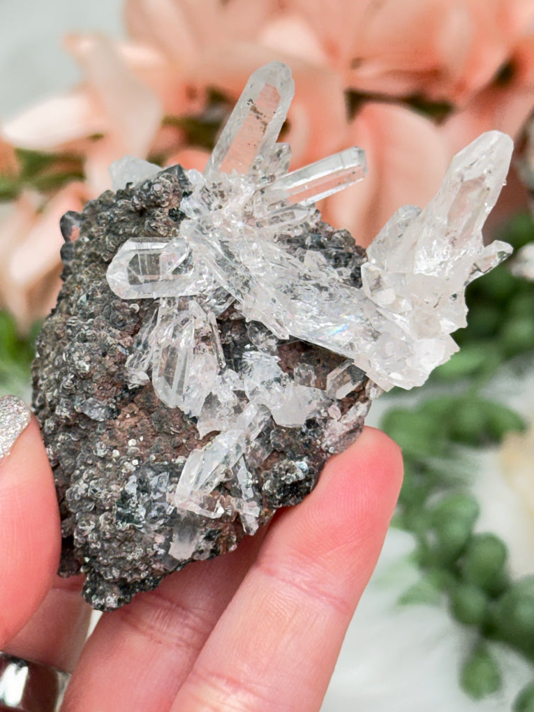 Green Chlorite Colombian Quartz