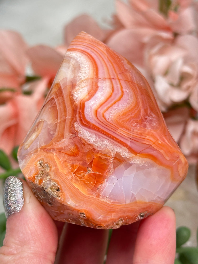 Orange Carnelian Flames