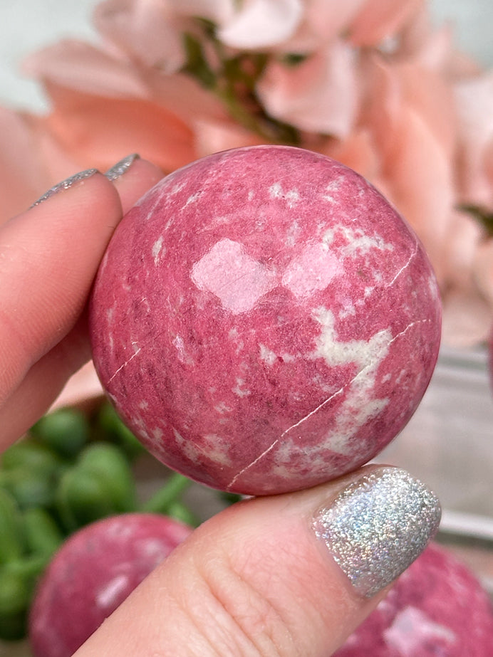 Pink Thulite Spheres