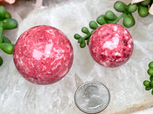 Load image into Gallery: Contempo Crystals - Pink Thulite Spheres - Image 17