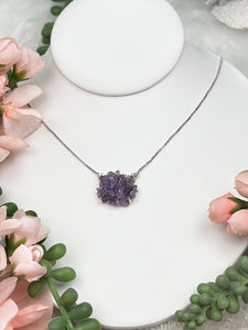 Contempo Crystals - Sterling Silver Amethyst Cluster Necklace - Image 7