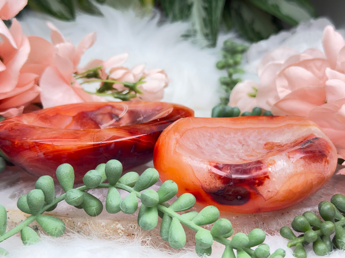 Orange Carnelian Bowls