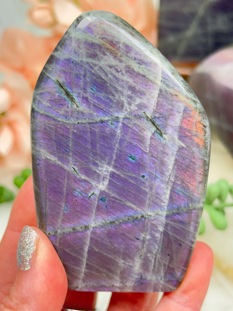 Pink Purple Labradorite