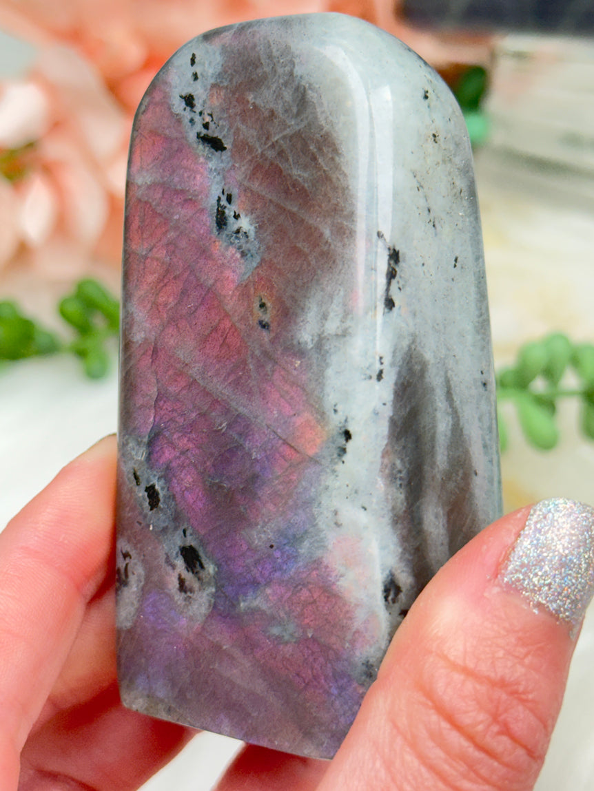 Pink Purple Labradorite