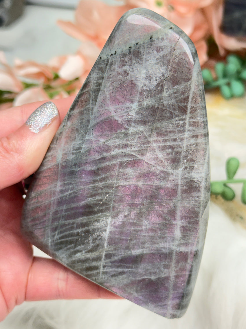 Pink Purple Labradorite