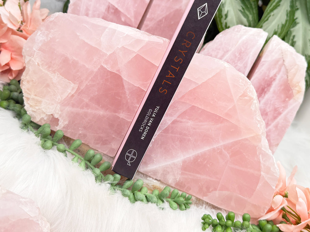 Rose Quartz Bookends