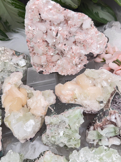 Green Apophyllite Clusters