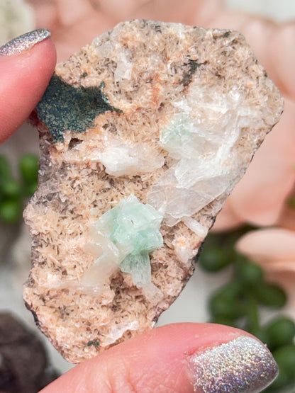 Green Apophyllite Clusters