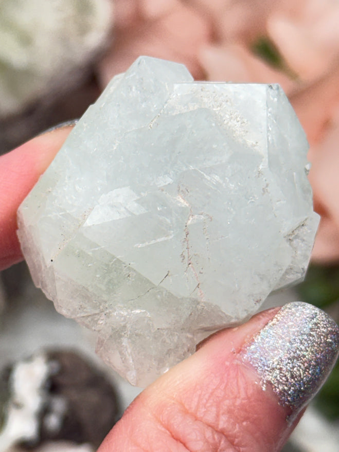 Green Apophyllite Clusters